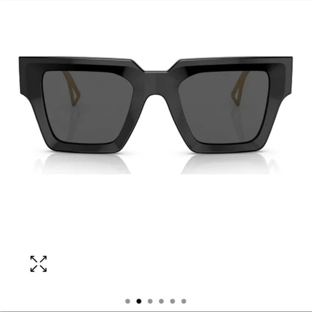 Versace Black and Gold Women's Low Bridge Fit Sunglasses, VE4431F50-X - Picture 4 of 10